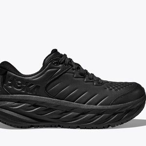 Hoka One One Bondi SR Running Work Shoes Women's 8.5 Black Leather